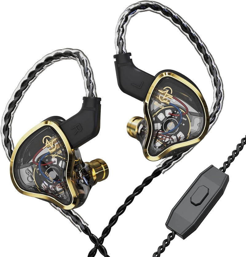 Yinyoo CCZ Warrior 3BA+1DD Hybrid In-Ear-Monitor, kabelgebundene Kopfhörer mit hochempfindlichem Mik