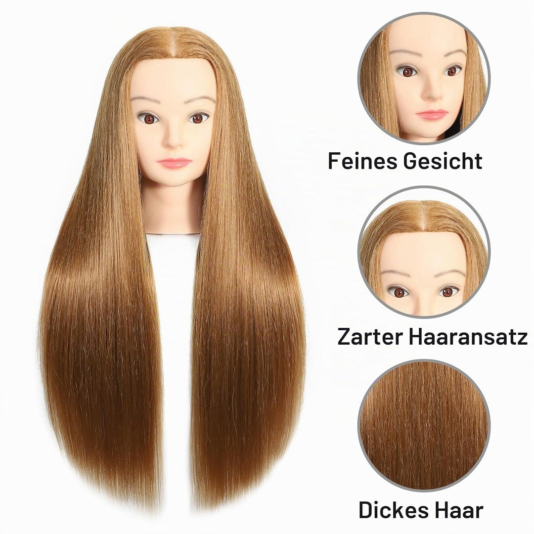 61 cm Mannequin-Kopf, Haarstyling, Training, Manikin-Kopf, Kosmetologie-Puppe, Schaufensterpuppenkop