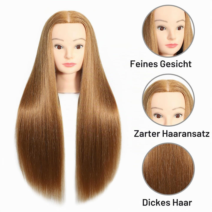 61 cm Mannequin-Kopf, Haarstyling, Training, Manikin-Kopf, Kosmetologie-Puppe, Schaufensterpuppenkop