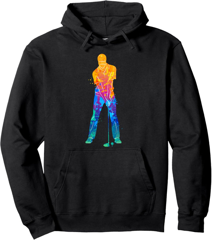Golf Sport Bunte Farben Golfspieler Pullover Hoodie