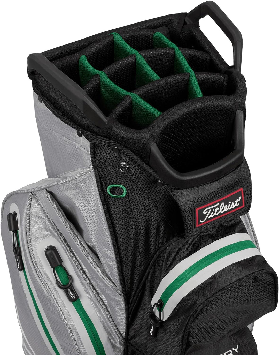 Titleist Cart 14 StaDry Golftasche Grau/Schwarz/Grün, Grau/Schwarz/Grün