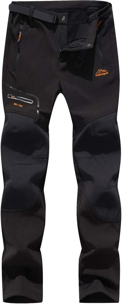 BenBoy Damen Wanderhose Wasserdicht Softshellhose Outdoorhose Winddicht Warm Gefüttert Winter Skihos