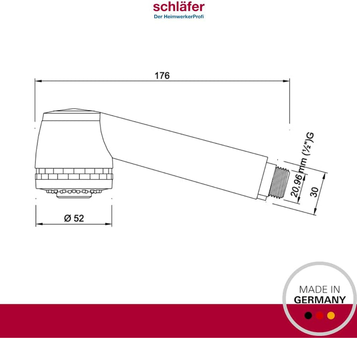 Schläfer | 439308 - Ablaufschlauch, Ausziehbar, Universell Erweiterbar, 1 1/2" Zusammenklappbar, Fle