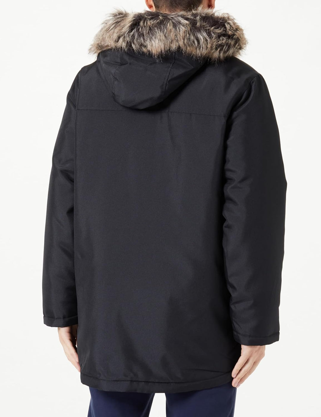 ONLY & SONS Herren Onsfuture Faux Fur Parka OTW Winterjacke L Schwarz, L Schwarz