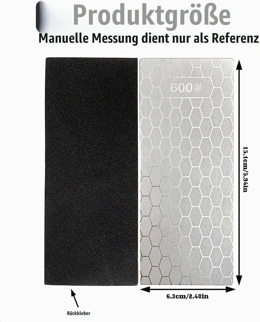 WIYETY 5 Stück Diamant Schleifsteine: 200/400/600/1000/2000 Diamant-Schleifstein, Diamant Messerschä