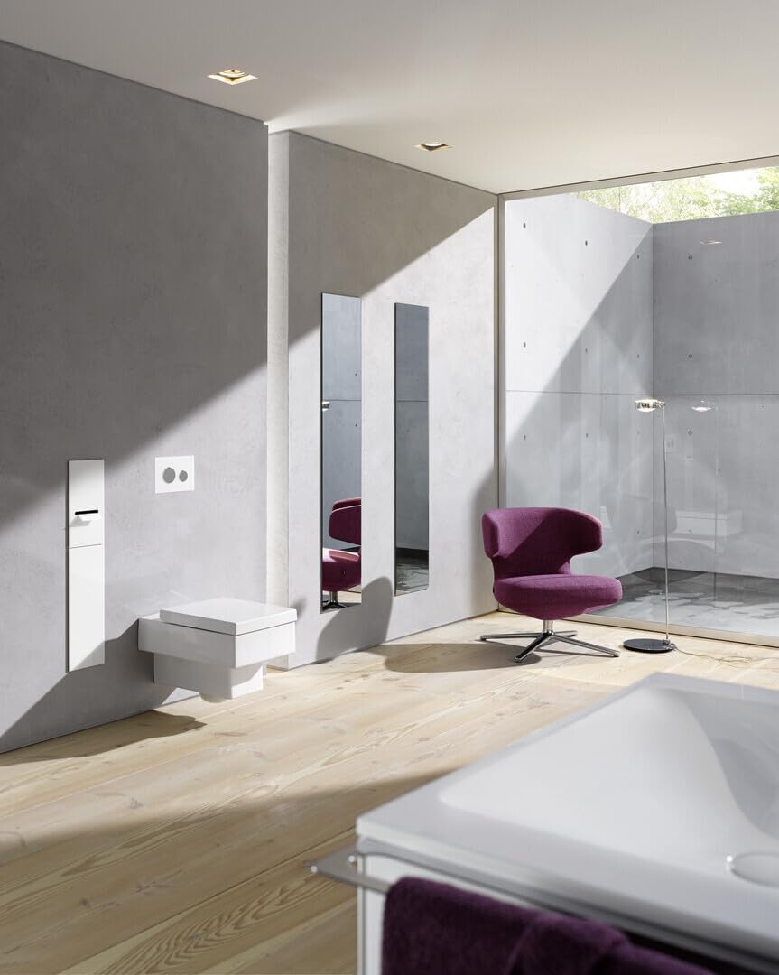 emco ASIS 2.0 Unterputz-Schrankmodul für die Klobürstengarnitur, Badezimmerschrank mit Toilettenpapi
