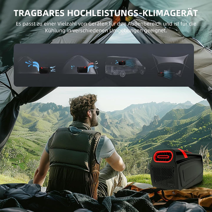 Mobile Klimaanlage mit 3500BTU, Schnelle Kühlung 3 in 1 Luftkühler mit Abluftschlauch - Kühlung, Ven