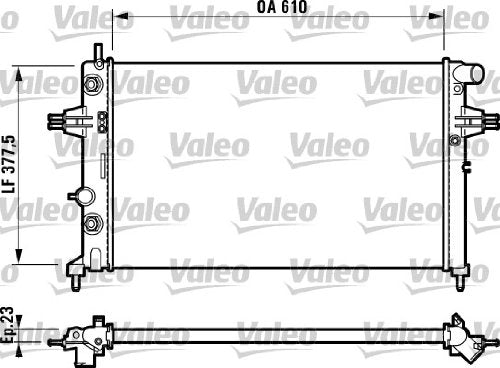 VALEO 732549 Kühler, Motorkühlung