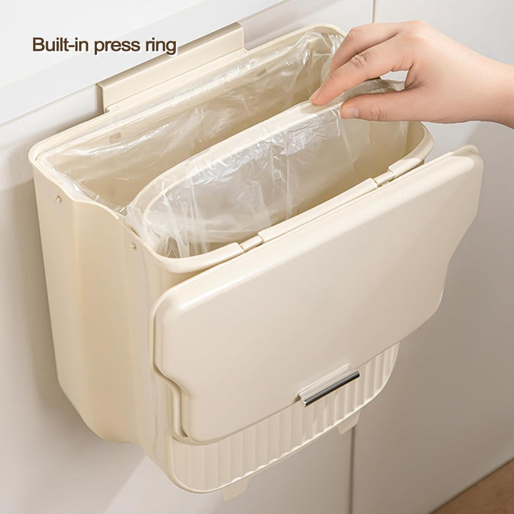 Mülleimer Hängend für Küche, Faltbare Mülleimer mit Deckel 8.5L, Komposteimer für Küche, Camping, Wo