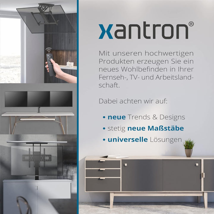 Xantron® STRONGLINE-42N TV Wandhalterung Neigbar 37-75 Zoll/VESA 100x100 bis 600x400/ Wandhalterung