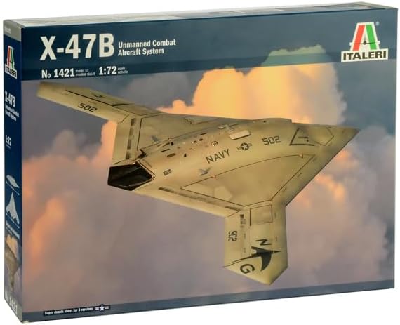 ITALERI 1421S - 1:72 X-47B , Modellbau, Bausatz, Standmodellbau, Basteln, Hobby, Kleben, Plastikbaus