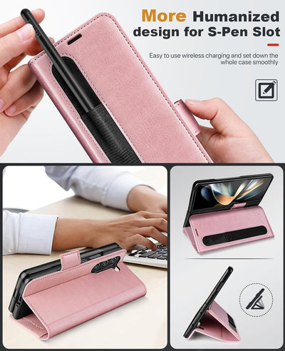 OCASE Aktualisierte Version Hülle Samsung Galaxy Z Fold 5 5G Handyhülle [mit S Pen Halter] [Vorderse
