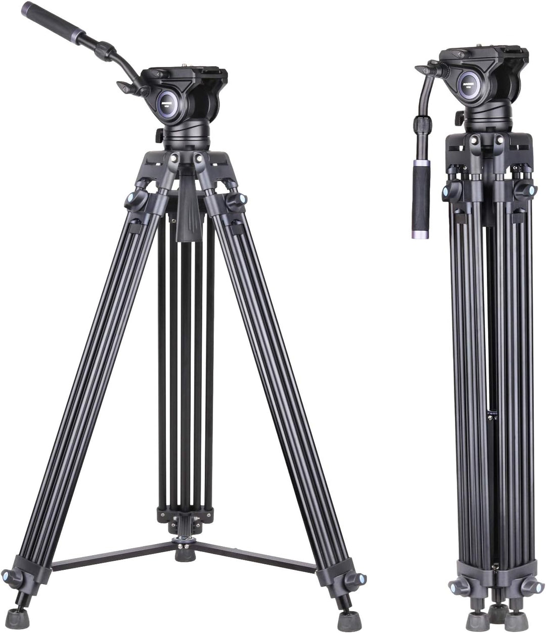 INNOREL VT80 Professionelles Video Stativ System, 185cm/63 Zoll Hochleistungs Aluminium Doppelrohrst