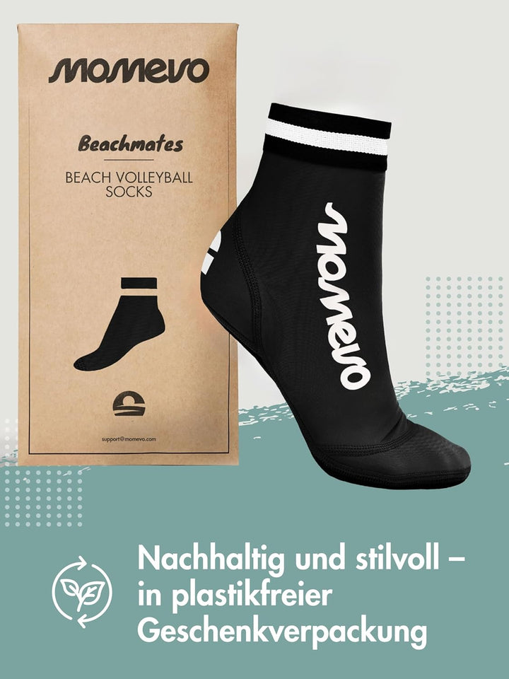 Momevo Beachmates Beachvolleyball Socken - schützende Beachsocken aus Neopren und Elasthan - idealer