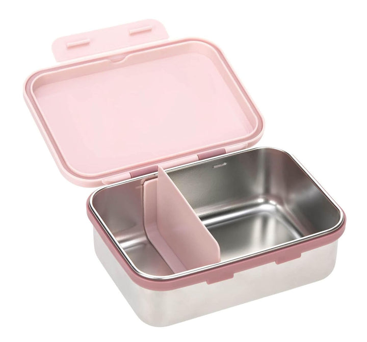 LÄSSIG Kinder Brotdose Edelstahl Lunchbox Frühstücksbox nachhaltig Kindergarten Schule/Adventure Tip