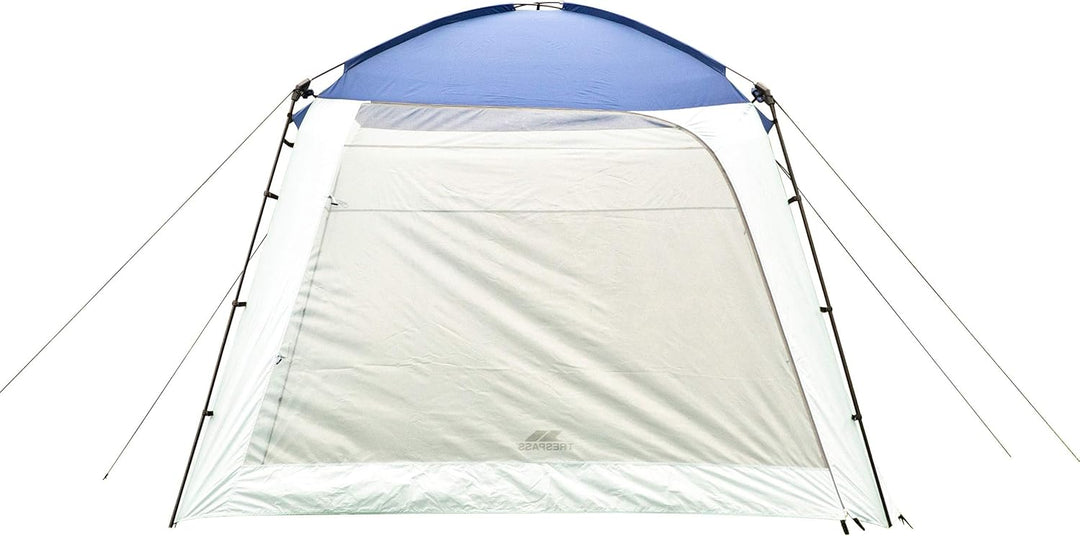 Trespass Pavillon 4 Seiten Garten Party Baldachin Festzelt Zelt 3x3m blau EACH, blau EACH