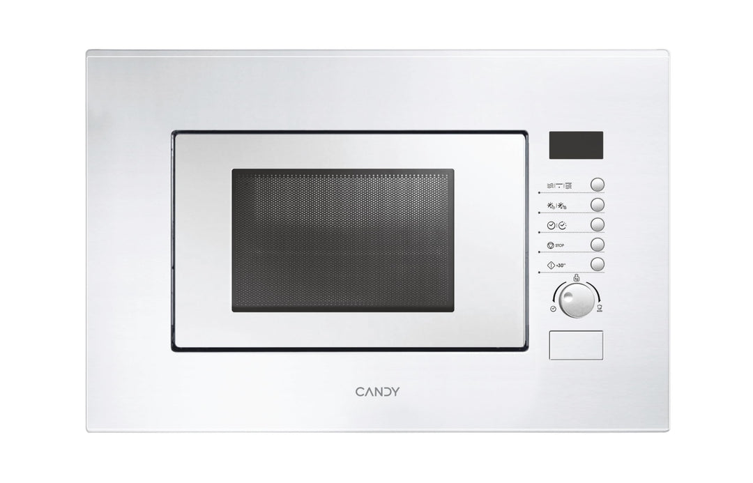 Candy MIC20GDFB, integrierte Mikrowelle mit Grill, 20 l, 1000 W, 8 Funktionen, digital, 8 Programme,