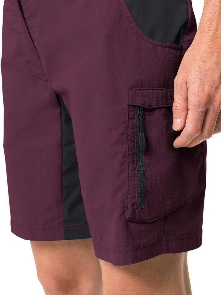 VAUDE Damen Bike Shorts Women's Qimsa Shorty 38 Cassis, 38 Cassis