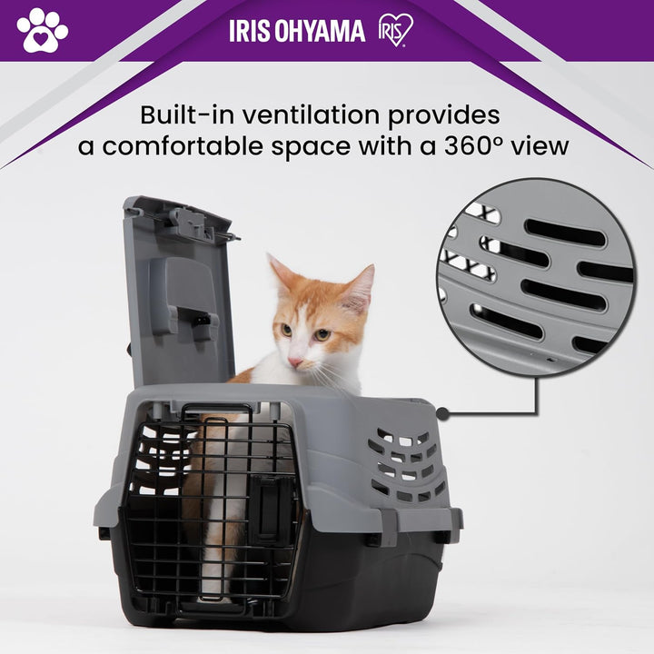 Iris Ohyama 1 Stück 36.5L Transportbox Katze katzentransportbox BPA-frei robust leicht für Auto Bus