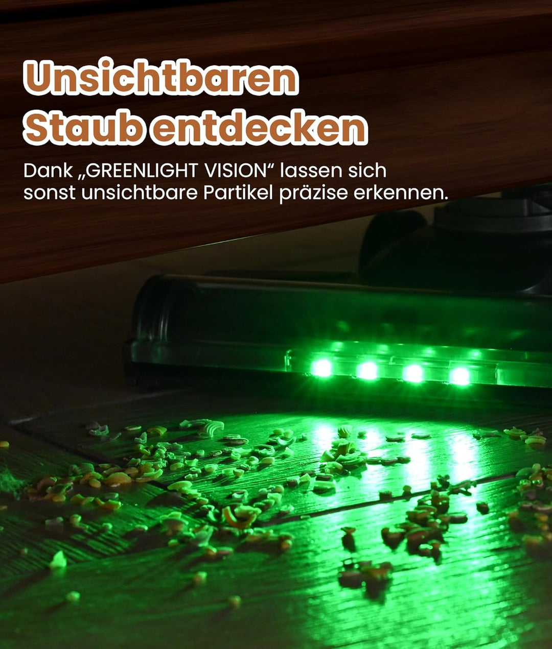 VersLife Z8 Akku Staubsauger Kabellos, 500W/45 Min/40000Pa Akkustaubsauger mit Smart LED-Display, Se