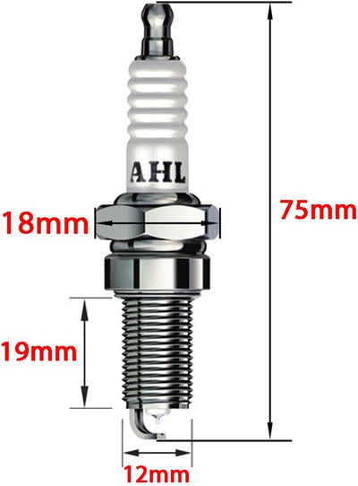 AHL 4 Zündkerze für DR7EIX DR8EIX DR9EIX DPR7EIX-9 DPR8EIX-9 DPR9EIX-9 / A6G A61G R6G menge : 4;, me