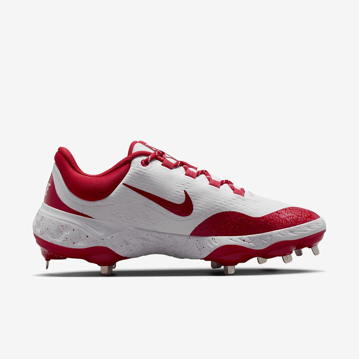 Nike Alpha Huarache Elite 4 Baseball-Stollen für Herren 40.5 EU Weiss Uni Rot, 40.5 EU Weiss Uni Rot