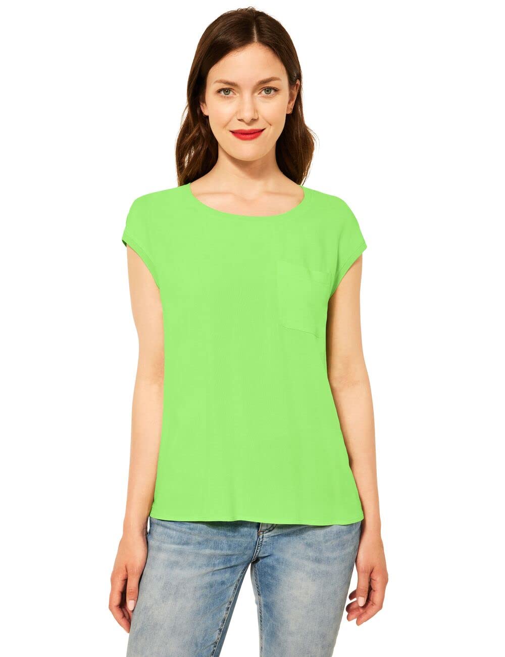 Street One Damen T-Shirt 42 Peppy Green, 42 Peppy Green