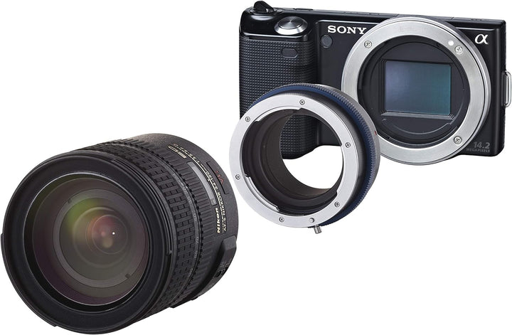 Novoflex Adapter Nikon Objektiv an Sony NEX/Alpha 7, schwarz, NEX/NIK Sony-E, Gehäuse, Sony-E, Gehäu