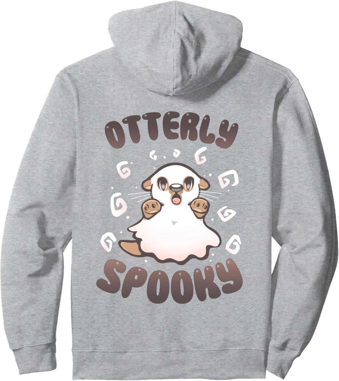 Otterly Spooky - Cute Otter Animal Pun Pullover Hoodie