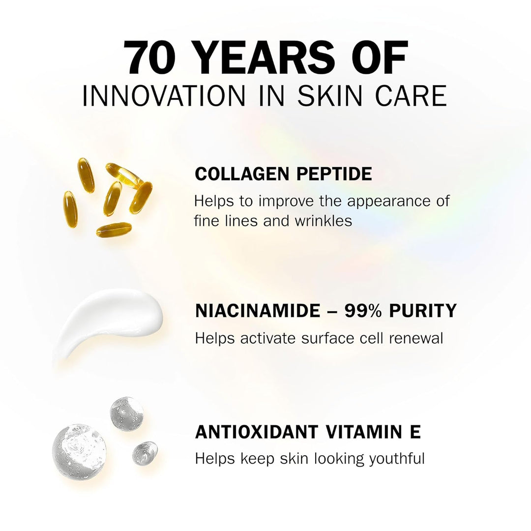 Olay Regenerist Collagen Peptide24 Augencreme ohne Parfüm, sorgt für eine starke und strahlende Haut