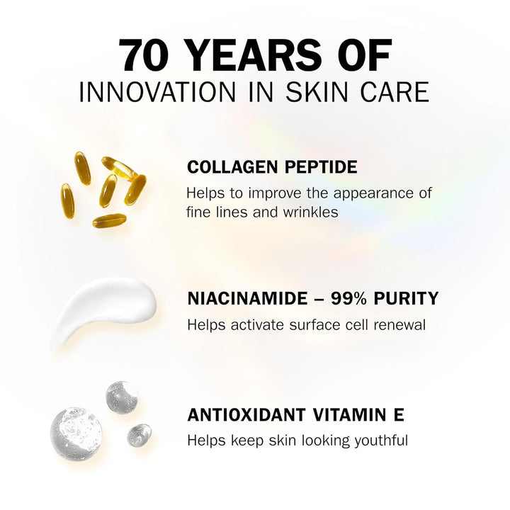 Olay Regenerist Collagen Peptide24 Augencreme ohne Parfüm, sorgt für eine starke und strahlende Haut