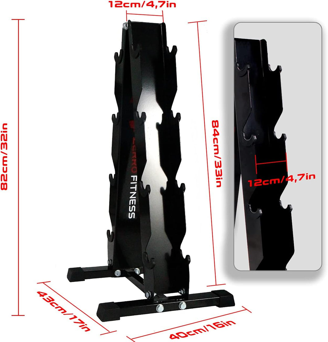 CCLIFE Kurzhantel Rack Professional Hantelständer Hantelablage 300kg Belastbarkeit Hantelständer