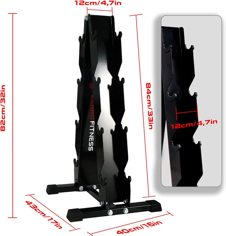 CCLIFE Kurzhantel Rack Professional Hantelständer Hantelablage 300kg Belastbarkeit Hantelständer