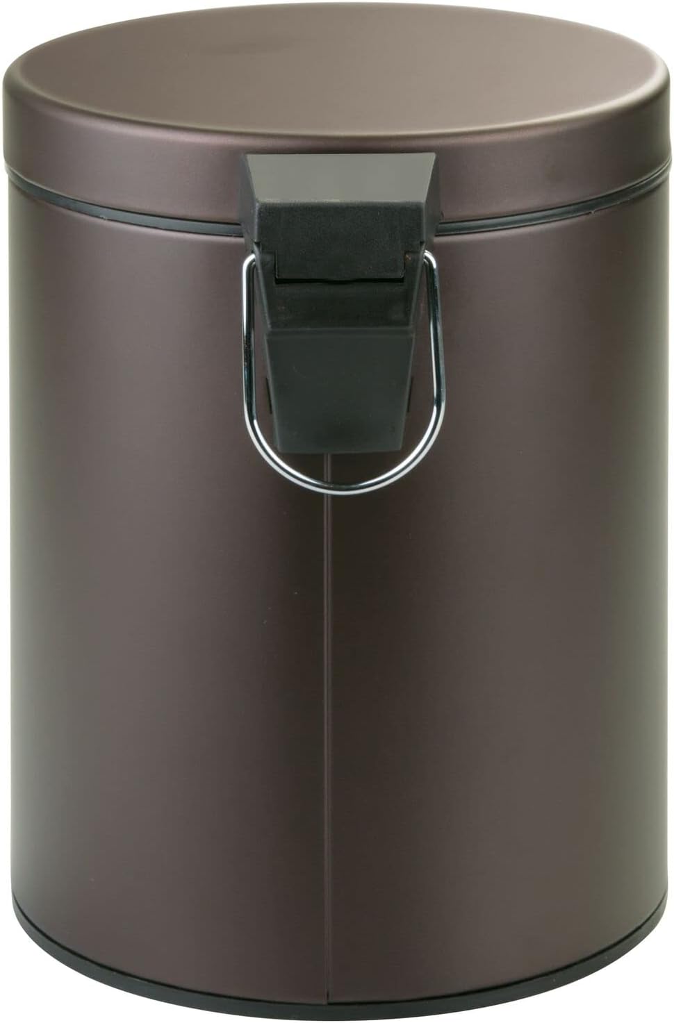 mDesign Tretmülleimer 5L - Mülleimer mit Fusspedal aus Metall - Mülleimer mit Deckel und herausnehmb