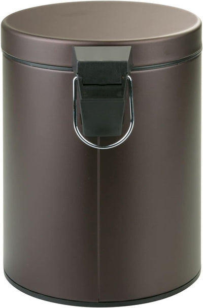 mDesign Tretmülleimer 5L - Mülleimer mit Fusspedal aus Metall - Mülleimer mit Deckel und herausnehmb