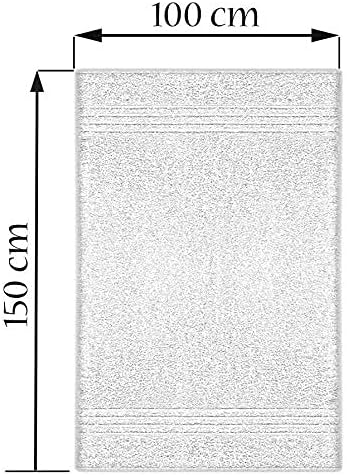 Lashuma Badehandtuch 100x150 Bestickt mit Monogramm, Handtuch Blau - Aquamarin, Serie: Linz 100 x 15