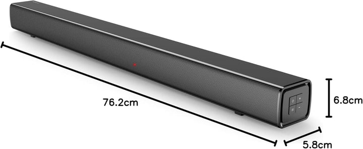 Panasonic SC-HTB100 Soundbar, 2.0 Kanäle, HDMI, USB, Wandmontage, 45 Watt, Bluetooth, leistungsstark