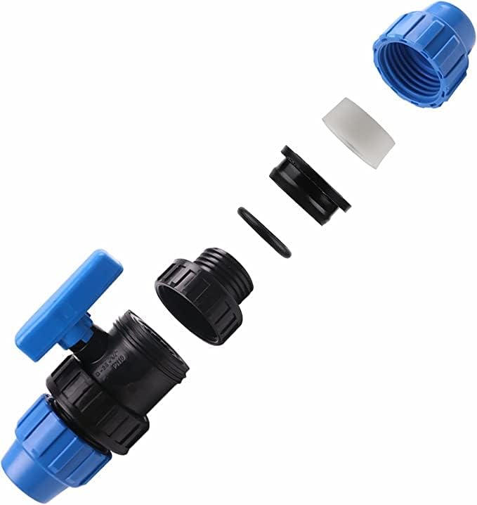 Suinga - VENTIL PVC 40MM ANSCHLUSS POLYETHYLEN. Absperrventil zum Verbinden von zwei landwirtschaftl