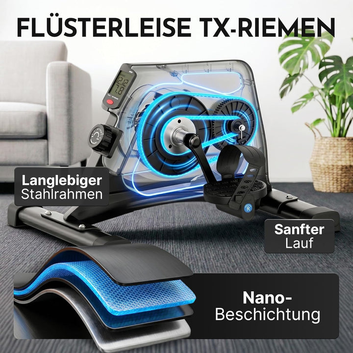 NEOLYMP Pedaltrainer für Zuhause TÜV geprüft – gelenkschonender Beintrainer im Sitzen für Senioren,