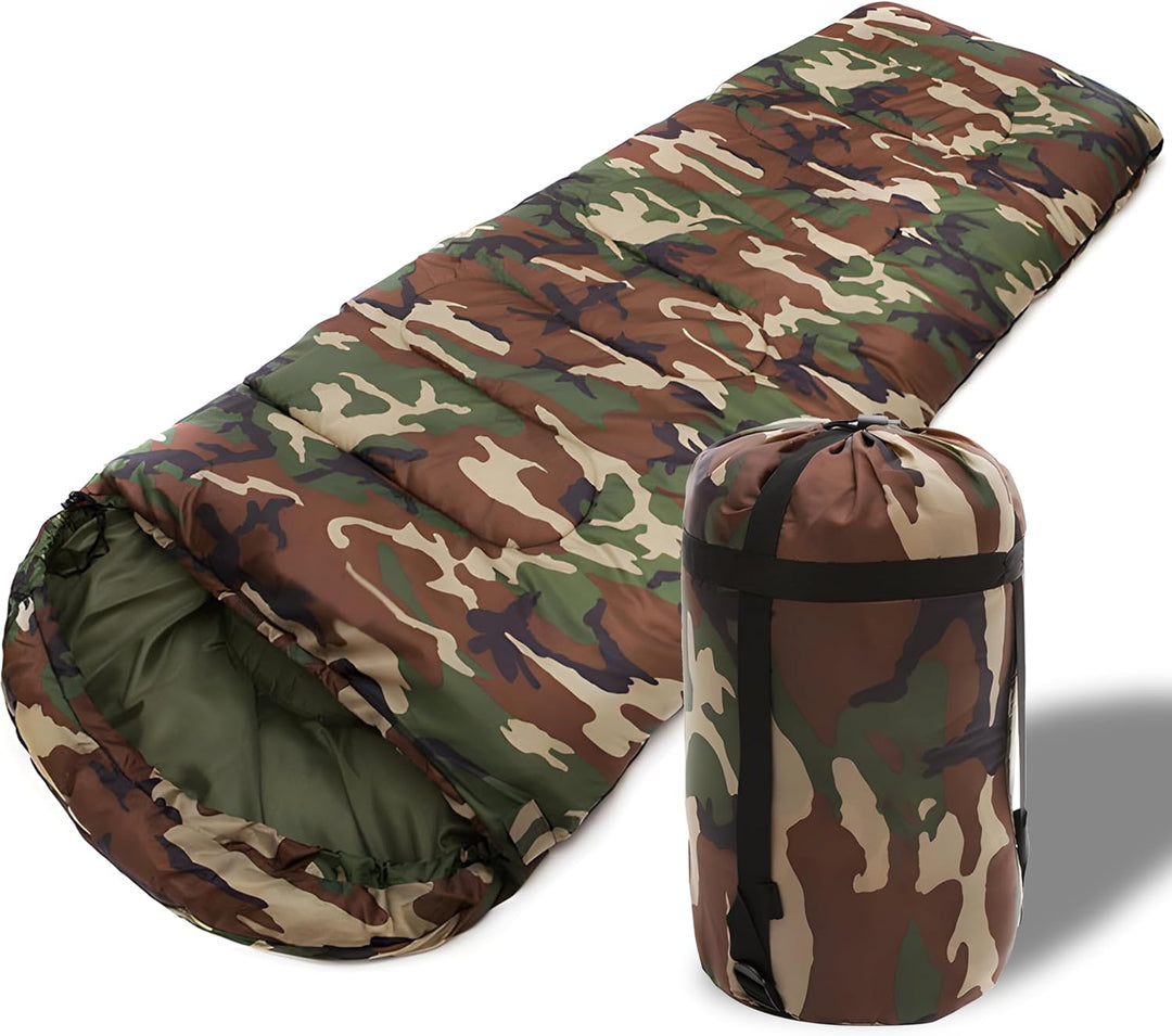 Retoo Schlafsack 3-4 Jahreszeiten Camping für Erwachsene und Kinder Schlafsäcke Sommer Winter Decken