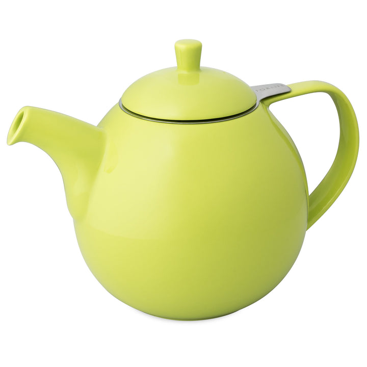 ForLife Teekanne Curve 1,3 l, lime, mit Edelstahlsieb Grün, Grün