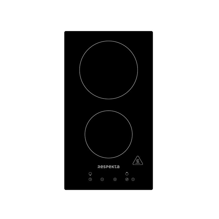 respekta Kochfeld autark Glaskeramik Einbau Kochplatte Touch 2 Platten rahmenlos Single Generation 2
