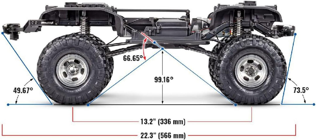 TRAXXAS Crawler TRX-4 RTR 79 Ford F150 schwarz 1/10 Brushed ohne Akku/Lader 4WD High-Trail