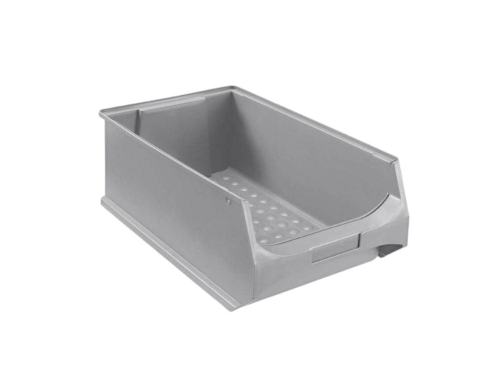 Graue Sichtlagerbox 5.0 | HxBxT 20x30x50cm | 21,8 Liter | Sichtlagerbehälter, Sichtlagerkasten, Sich