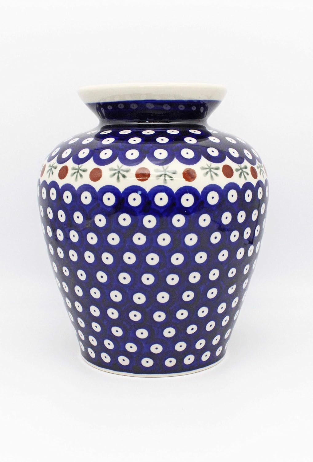 Original Bunzlauer Keramik Vase/Blumenvase, Höhe 19,7cm im Dekor 41