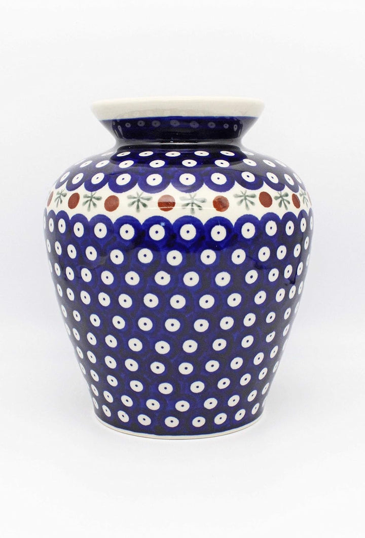 Original Bunzlauer Keramik Vase/Blumenvase, Höhe 19,7cm im Dekor 41