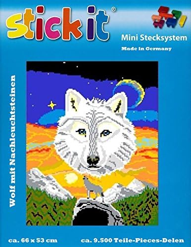 stickit Mini Stecksystem Wolf mit Nachleuchtsteinen ca. 9.500 Teile Nr. 41260