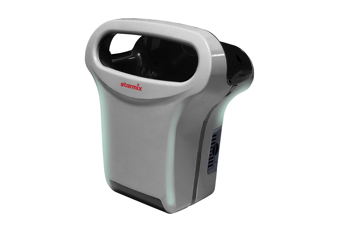 starmix XT 4000 silber - Elektrischer Händetrockner mit antimikrobiellen Kupferfiltern, 10-15s Trock
