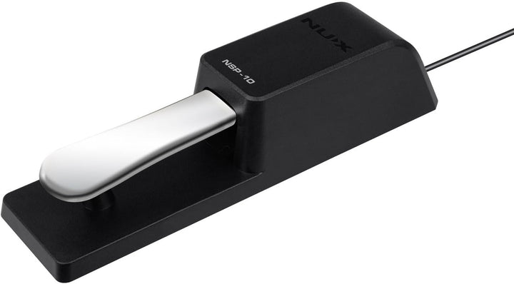 NU-X | NSP-10 Piano Sustain Pedal – Momentary Action, Polaritätsschalter, 2 m Kabel, 6,3 mm Klinke,