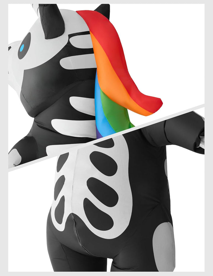 Spooktacular Creations Aufblasbares Einhorn Kostüm Ganzkörper, Einhorn Air Blow-up Kostüm für Hallow